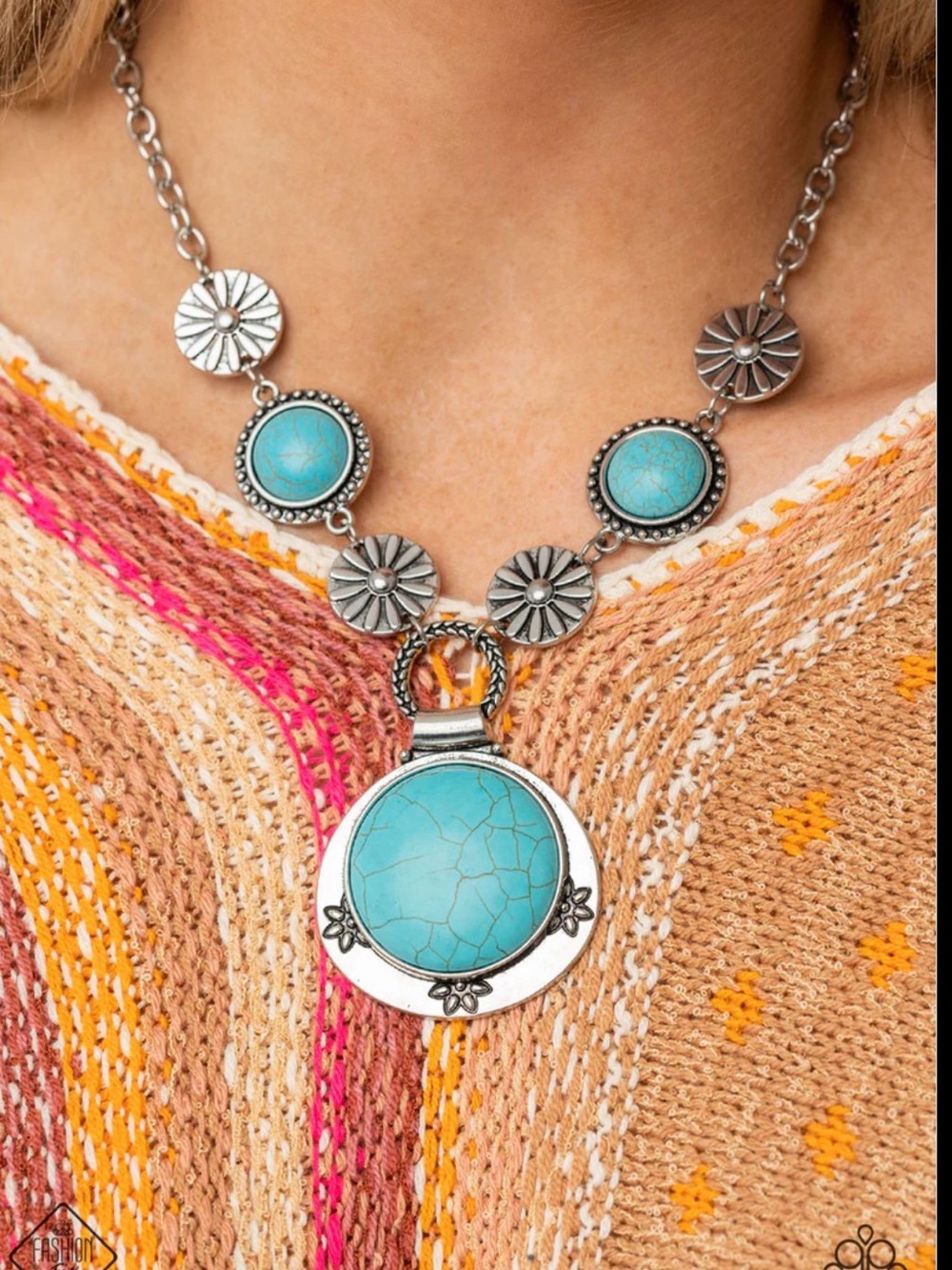 Saguaro Garden Blue Necklace